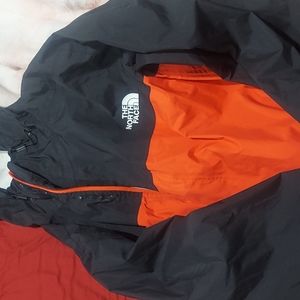 The north face large red and black coat